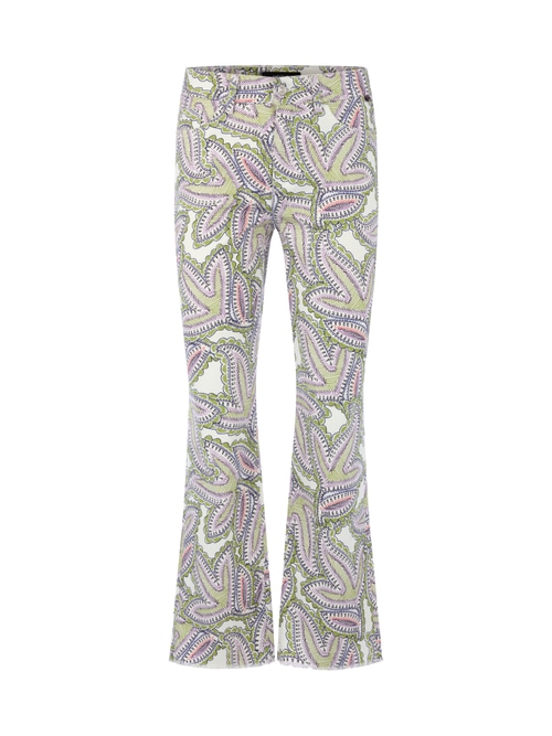 Marc Cain Women's White Forli Jeans With Paisley Print, 8 (N1)