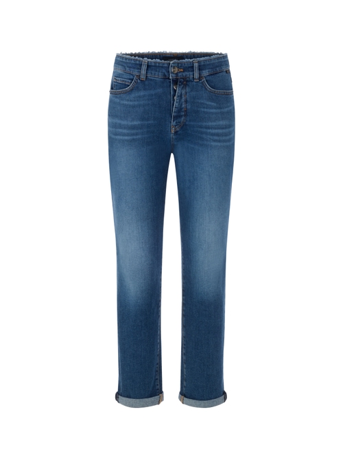 Marc Cain Women's Blue Riad Straight-Cut Jeans, 14 (N4)