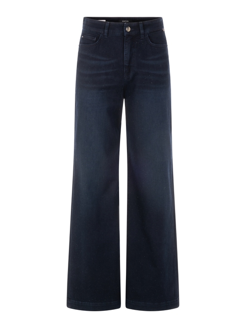 Marc Cain Women's Blue Warri Wide-Cut Jeans With High Waistband, 8 (N1)