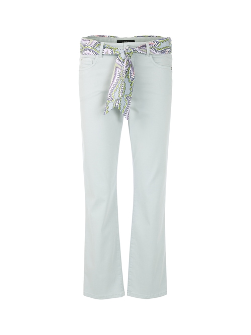 Marc Cain Women's Blue Forli Jeans With Fabric Belt, 18 (N6)