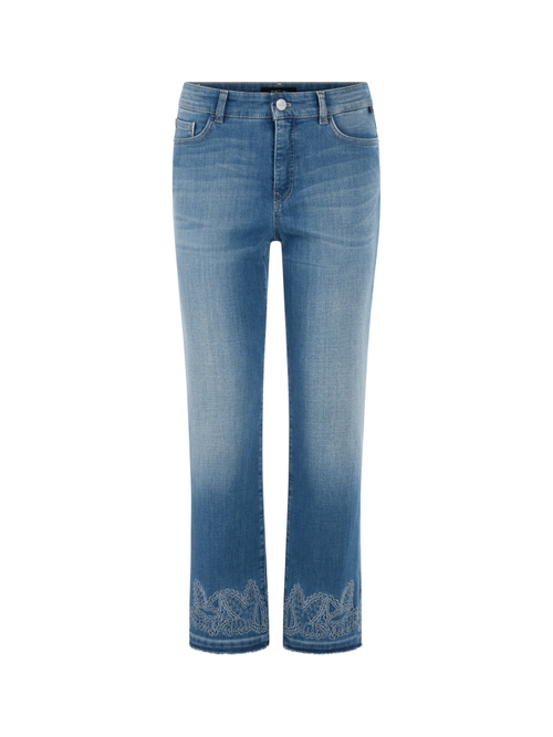 Marc Cain Women's Blue Forli Jeans With Paisley Embroidery, 20 (N7)