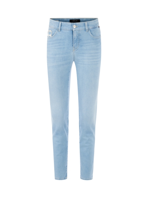 Marc Cain Women's Blue Silvi Jeans With Fringe Details, 16 (N5)