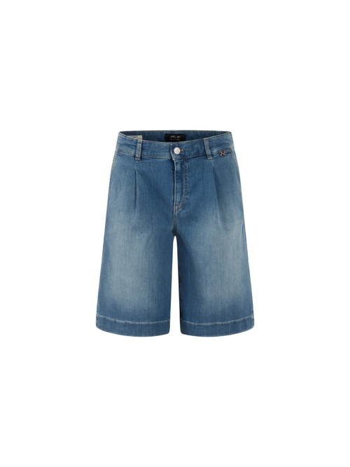 Marc Cain Women's Blue Warangal Stretch Cotton Shorts, 8 (N1)