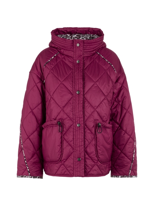 Marc Cain Women's Red ‘Rethink Together’ Quilted Jacket, 14 (N4)