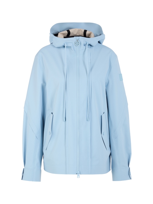 Marc Cain Women's Blue Lightweight Outdoor Jacket With Hood, 18 (N6)