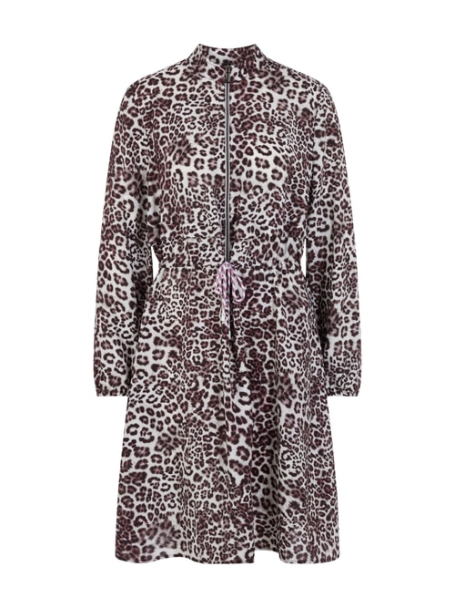 Marc Cain Women's Red Leopard Print Dress, 8 (N1)