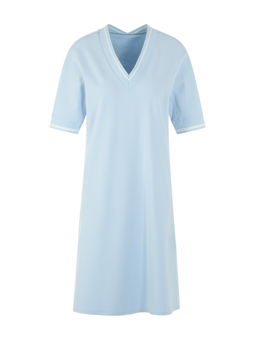Marc Cain Women's Blue Sporty Dress With Striped Details, 20 (N7)