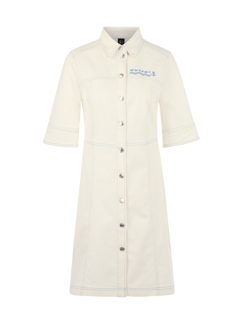 Marc Cain Women's White Maritime Denim Dress, 20 (N7)