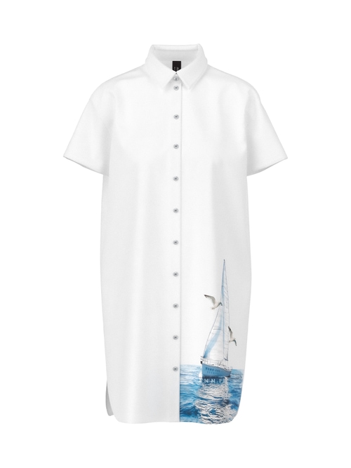 Marc Cain Women's Blue Blouse Dress, 20 (N7)