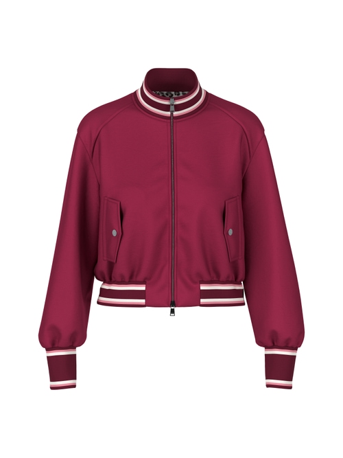 Marc Cain Women's Red Reversible Bomber Jacket, 10 (N2)
