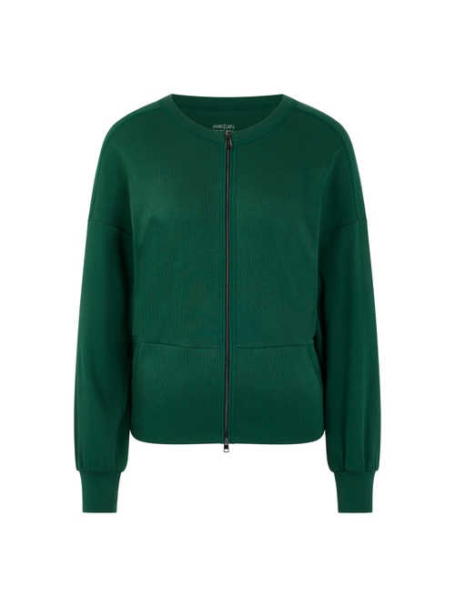Marc Cain Women's Green Lightweight Stretch Cotton Jersey Jacket, 10 (N2)