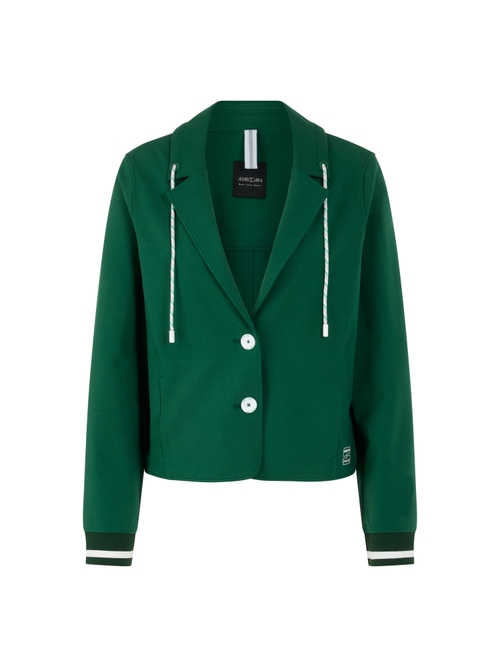 Marc Cain Women's Green Sporty Blazer With Striped Details, 20 (N7)