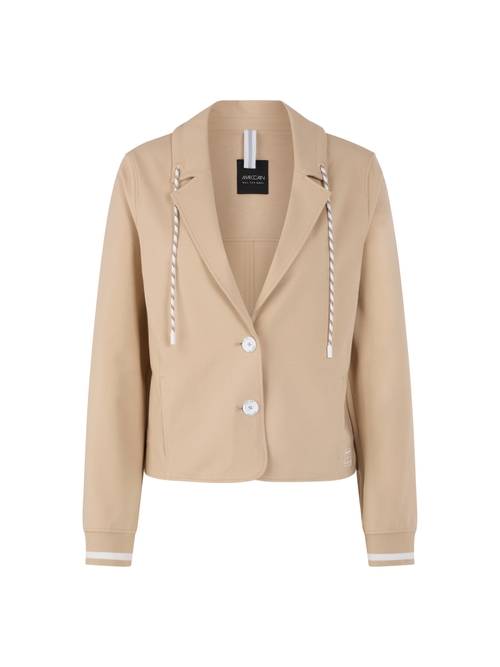 Marc Cain Women's Brown Sporty Blazer With Striped Details, 20 (N7)