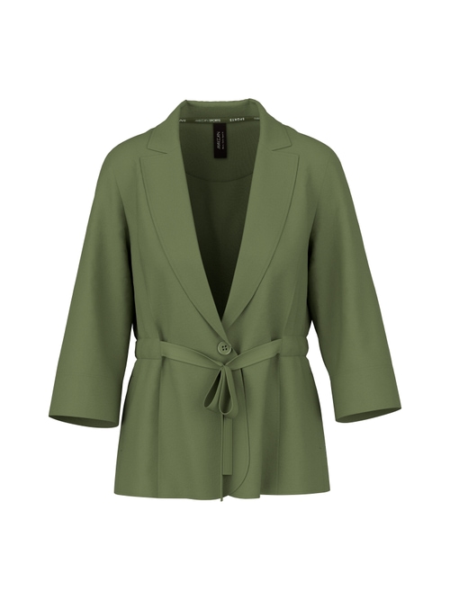 Marc Cain Women's Green Blazer In Scuba Jersey, 20 (N7)