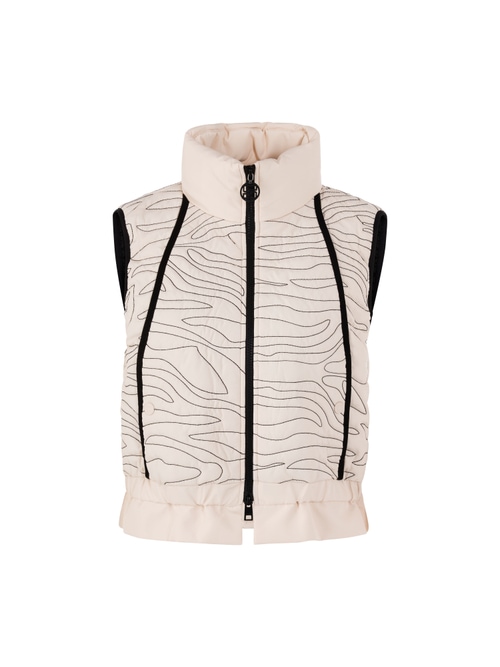 Marc Cain Women's White Quilted Vest, 20 (N7)