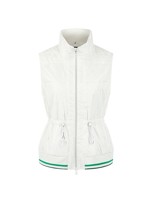 Marc Cain Women's White Padded Gilet With Heart Print, 20 (N7)
