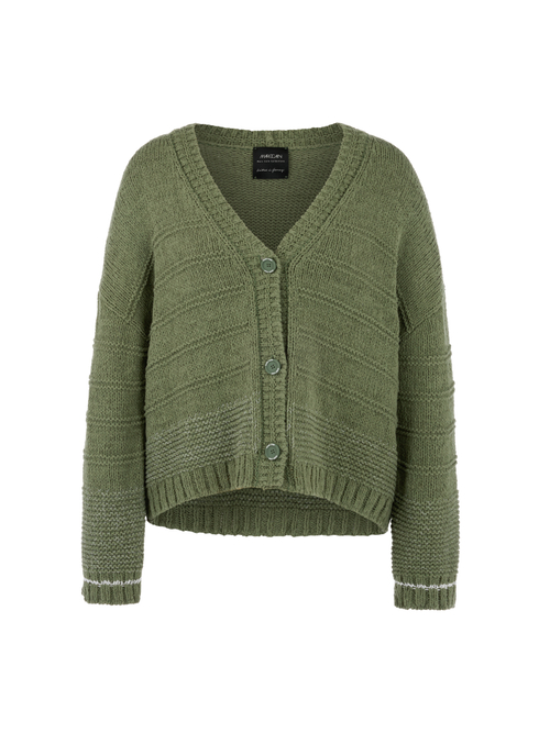 Marc Cain Women's Green ‘Knitted In Germany’ Cardigan, 18 (N6)