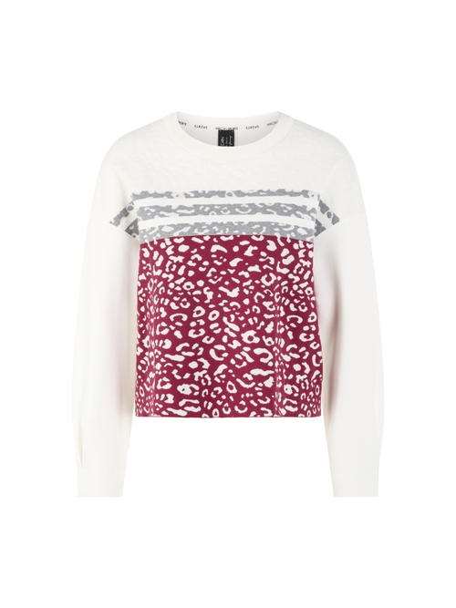 Marc Cain Women's Red ‘Knitted In Germany’ Sweatshirt, 10 (N2)
