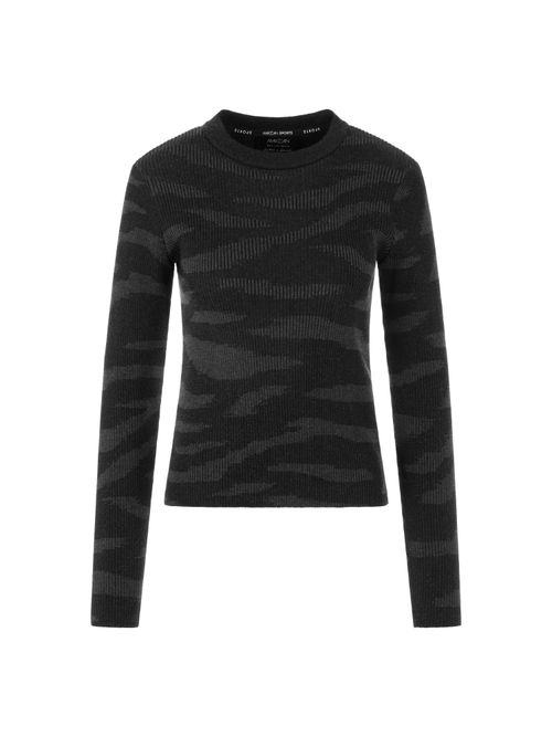 Marc Cain Women's Black Knitted In Germany Ribbed Knit Jumper, 14 (N4)