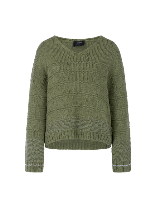 Marc Cain Women's Green ‘Knitted In Germany’ Jumper, 18 (N6)