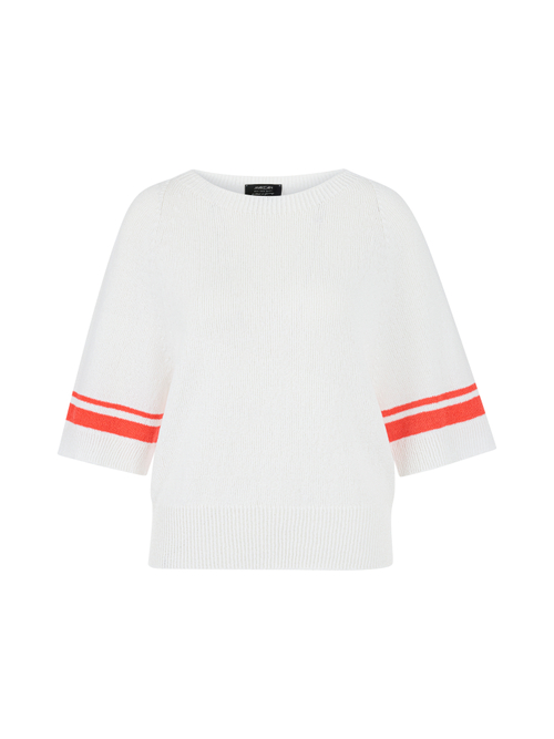 Marc Cain Women's White Jumper ‘Rethink Together’, 14 (N4)