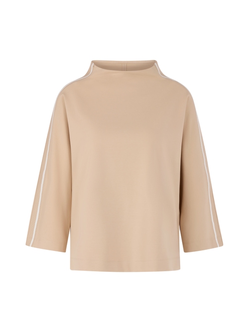 Marc Cain Women's Brown Sweatshirt With Stand-Up Collar, 12 (N3)