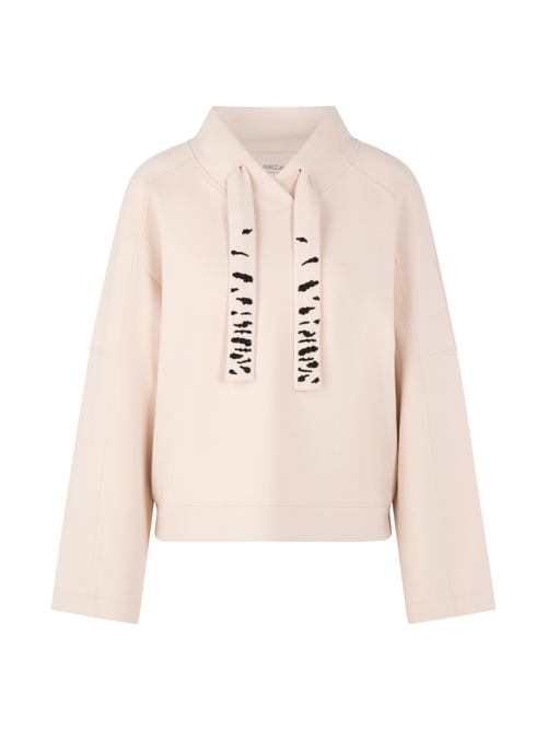Marc Cain Women's White Loose-Cut Sweatshirt, 20 (N7)