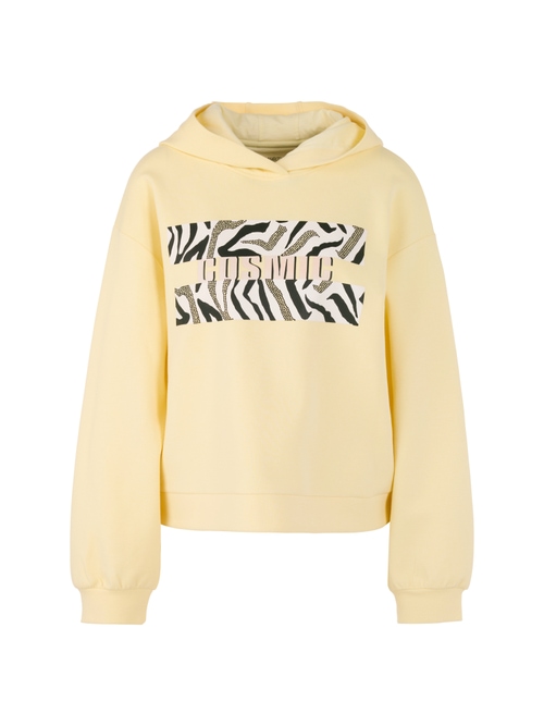 Marc Cain Women's Yellow Sweatshirt With Animal Print, 10 (N2)