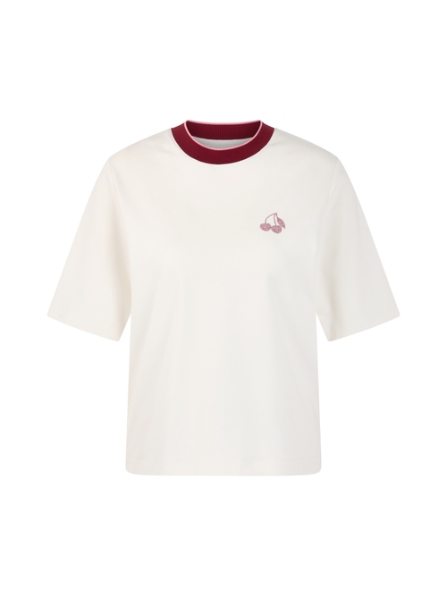 Marc Cain Women's White Classic T-Shirt, 16 (N5)