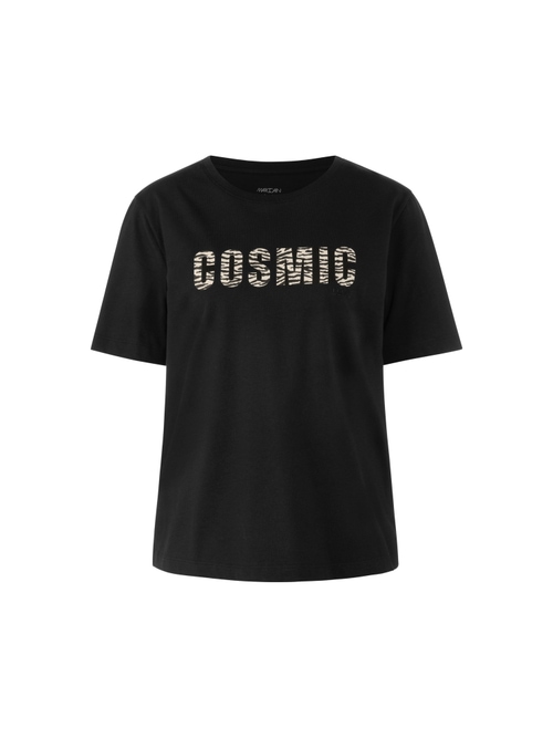 Marc Cain Women's Black ‘Rethink Together’ T-Shirt, 18 (N6)