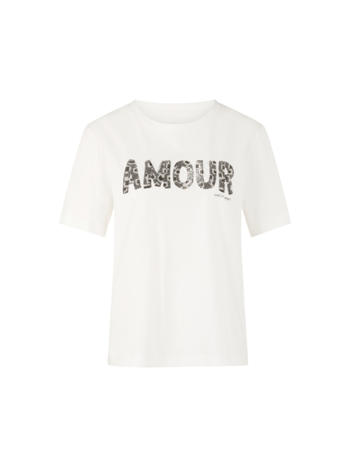 Marc Cain Women's White T-Shirt With Sequins, 8 (N1)