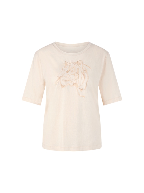 Marc Cain Women's White Cotton Shirt With Knitwork, 14 (N4)