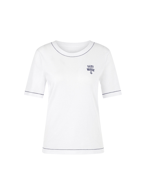 Marc Cain Women's White Classic T-Shirt, 16 (N5)