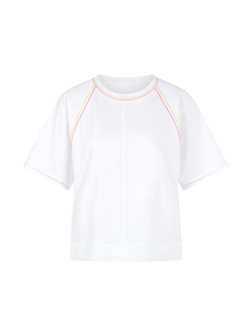 Marc Cain Women's White Casual T-Shirt With Raglan Sleeves, 18 (N6)