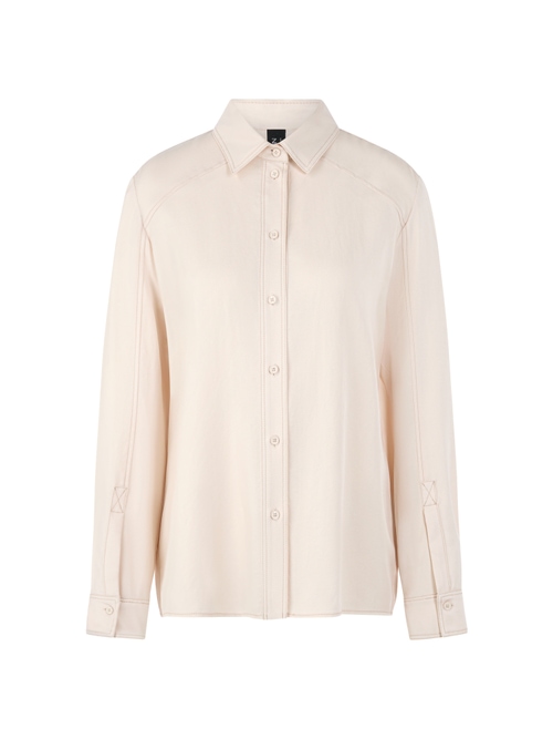 Marc Cain Women's White ‘Rethink Together’ Classic Blouse, 14 (N4)