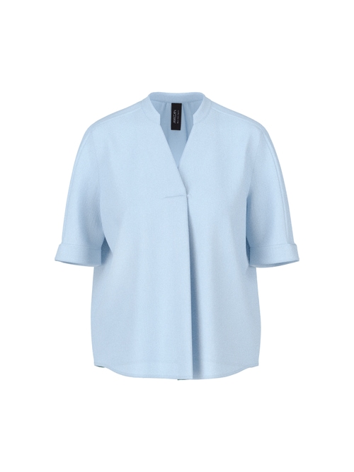 Marc Cain Women's Blue Short-Sleeved Blouse, 12 (N3)