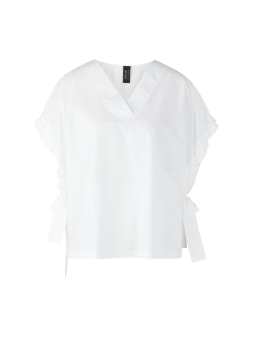 Marc Cain Women's White ‘Rethink Together’ Blouse, 14 (N4)