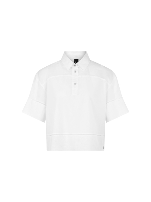 Marc Cain Women's White ‘Rethink Together’ Blouse, 14 (N4)