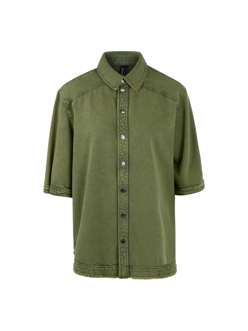 Marc Cain Women's Green Denim Blouse, 18 (N6)