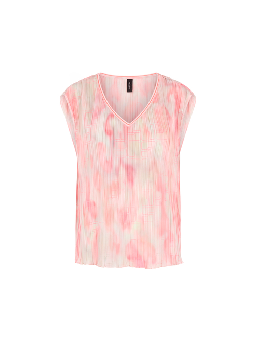 Marc Cain Women's Red Sleeveless Pleated Blouse, 14 (N4)