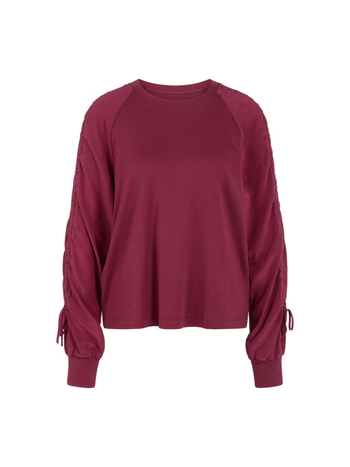 Marc Cain Women's Red Blouse Shirt With Gathering, 20 (N7)