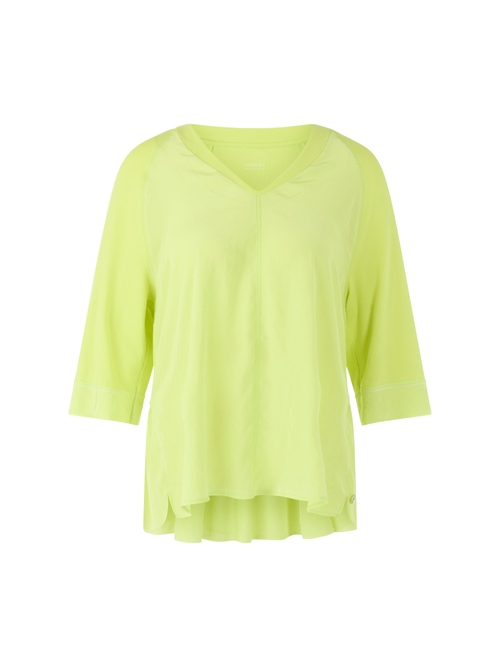 Marc Cain Women's Yellow Blouse Shirt With 3/4 Raglan Sleeves, 18 (N6)