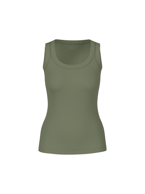 Marc Cain Women's Green Basic Top Made From Stretch Cotton, 10 (N2)