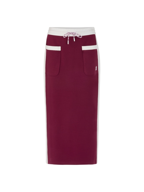 Marc Cain Women's Red Sporty Midi Skirt, 20 (N7)