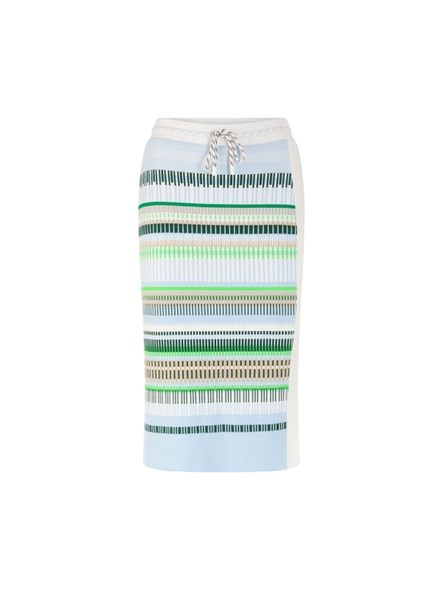 Marc Cain Women's Blue ‘Knitted In Germany’ Jacquard Skirt, 8 (N1)