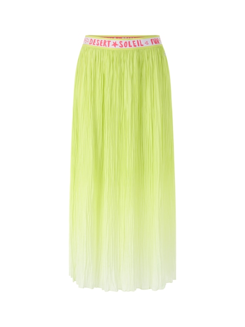 Marc Cain Women's Yellow ‘Rethink Together’ Airy Midi Skirt, 18 (N6)