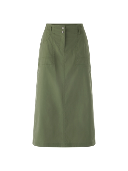 Marc Cain Women's Green Tonal Midi Skirt, 8 (N1)