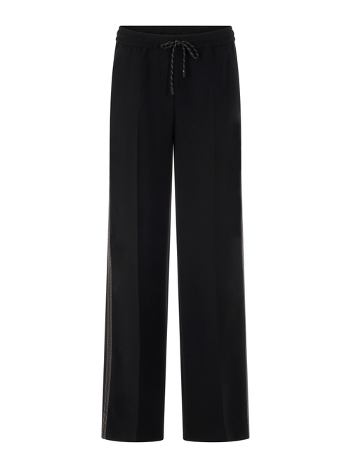 Marc Cain Women's Black Welkom Wide Trousers, 10 (N2)