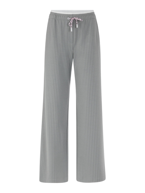 Marc Cain Women's Grey Washington Trousers With Stripes, 16 (N5)