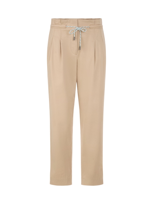 Marc Cain Women's Brown Faqus Paperbag Trousers With High Waist, 16 (N5)